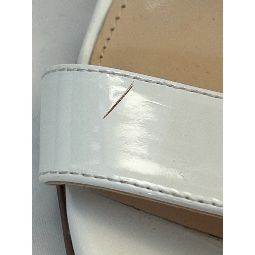 Lauren‎ Blackwell Wedding Formal 10M Open Toe Patricia 2.75 Kitten Heel White